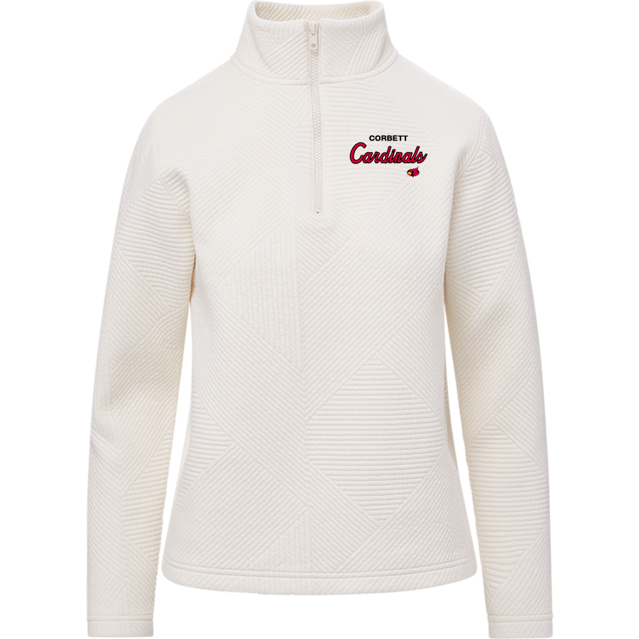 CORBETT HIGH SCHOOL CARDINALS <span class="pdp-name-mascot">CORBETT CARDINALS</span> MV Sport Women's Zelda Zig Zag 1/4 Zip Pullover
