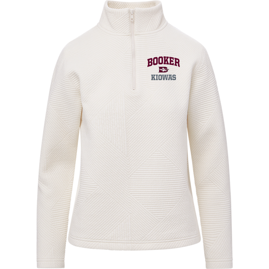 BOOKER HIGH SCHOOL KIOWAS <span class="pdp-name-mascot">BOOKER KIOWAS</span> MV Sport Women's Zelda Zig Zag 1/4 Zip Pullover