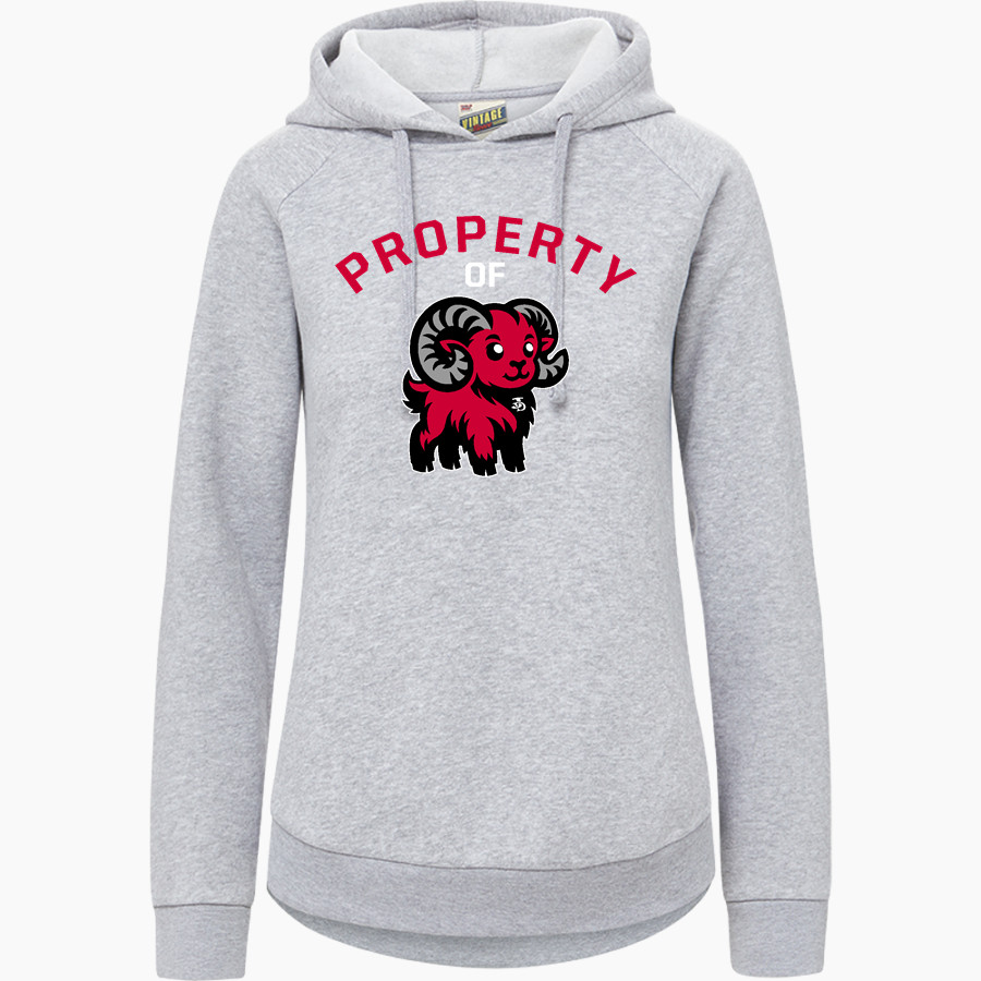 Jamesville DeWitt Red Rams <span class="pdp-name-mascot">Jamesville DeWitt Red Rams or JD Red Rams</span> MV Sport Women's Vintage Fleece Hoodie