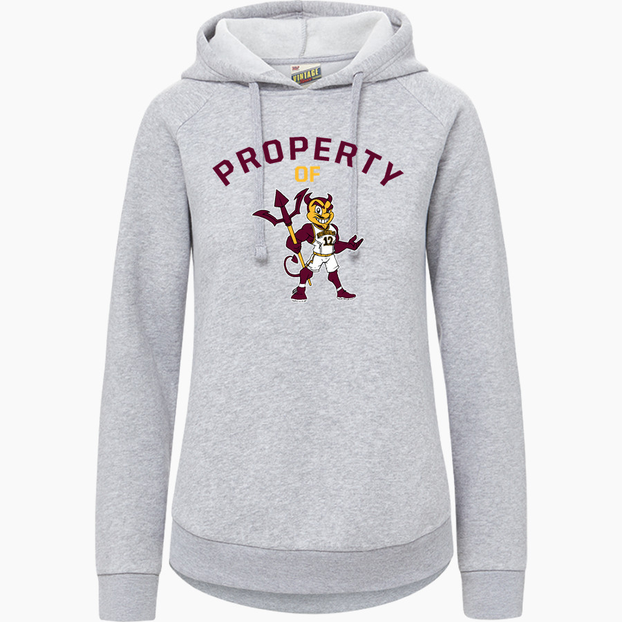 ROUGH ROCK COMMUNITY SCHOOL SUN DEVILS MV Sport Women's Vintage Fleece Hoodie