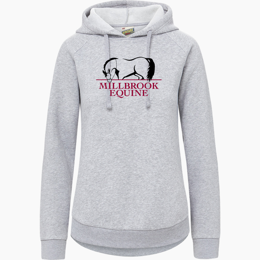 Millbrook Equine Veterinary Clinic Millbrook Equine Vet <span class="pdp-name-mascot">Millbrook Equine Veterinary Clinic</span> MV Sport Women's Vintage Fleece Hoodie