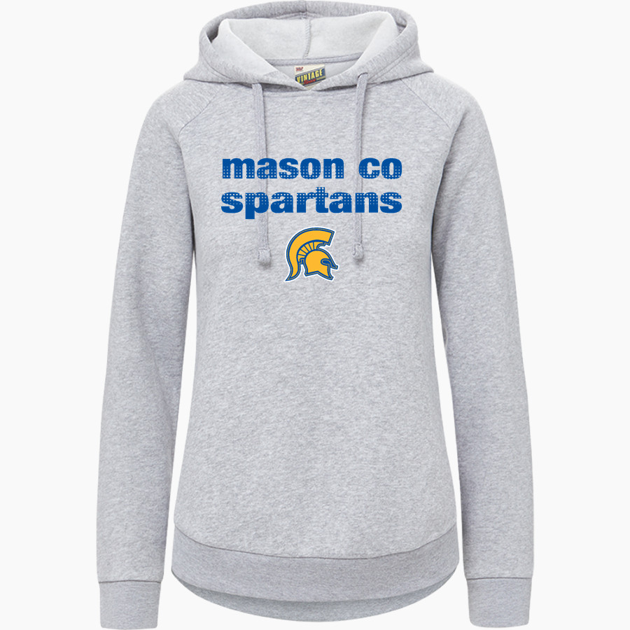 MASON CO CENTRAL HIGH SCHOOL SPARTANS MV Sport Women's Vintage Fleece Hoodie
