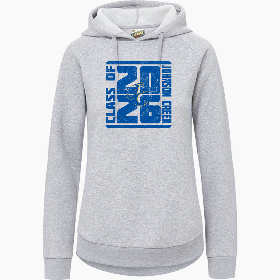 Johnson Creek BlueJays <span class="pdp-name-mascot">Johnson Creek Blue Jays</span> MV Sport Women's Vintage Fleece Hoodie