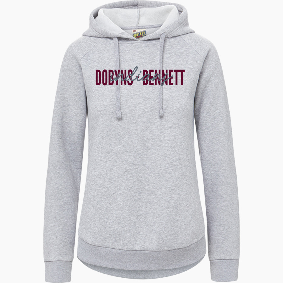 DOBYNS-BENNETT HIGH SCHOOL INDIANS MV Sport Women's Vintage Fleece Hoodie