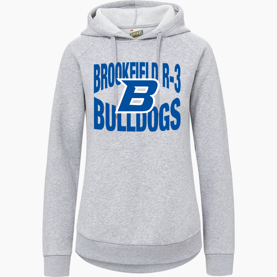 BROOKFIELD R-3 HIGH SCHOOL BULLDOGS <span class="pdp-name-mascot">BROOKFIELD R-3 BULLDOGS</span> MV Sport Women's Vintage Fleece Hoodie