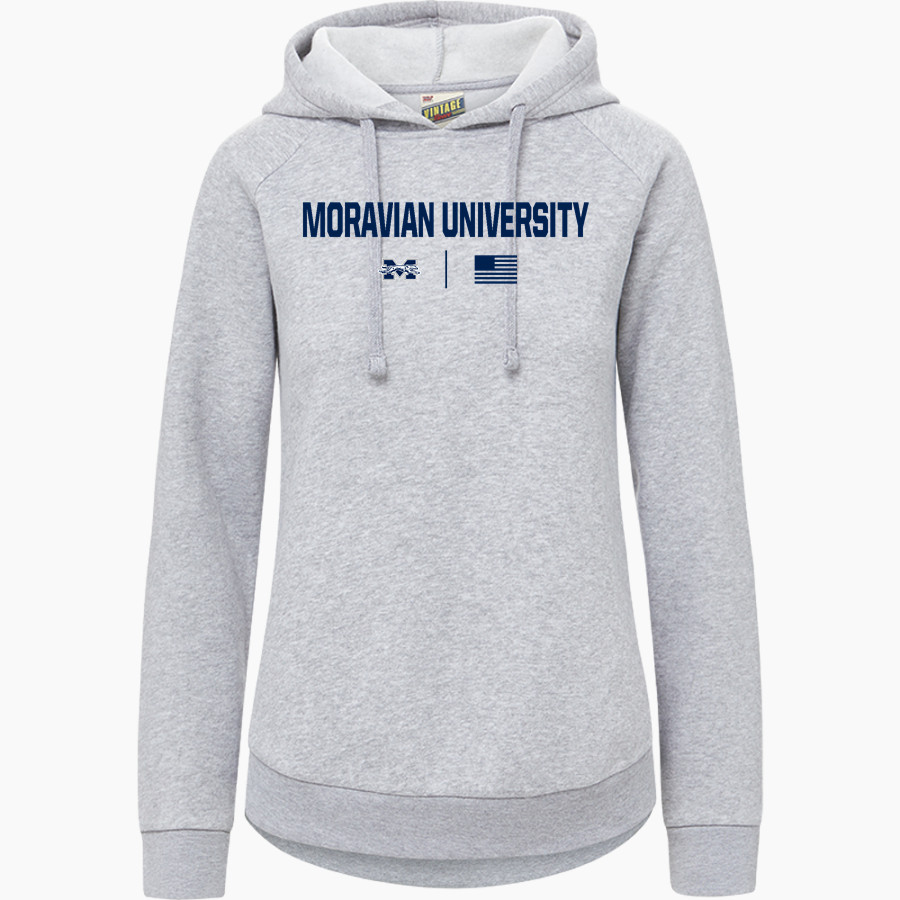 Moravian University Greyhounds <span class="pdp-name-mascot">Moravian University Greyhounds</span> MV Sport Women's Vintage Fleece Hoodie