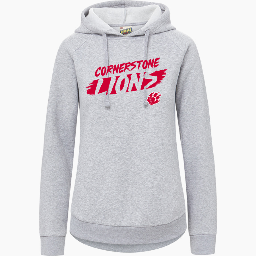Cornerstone Lions MV Sport Women's Vintage Fleece Hoodie