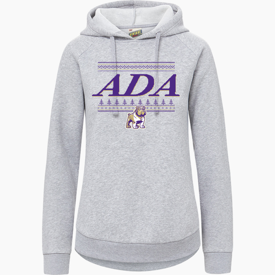 ADA HIGH SCHOOL BULLDOGS MV Sport Women's Vintage Fleece Hoodie