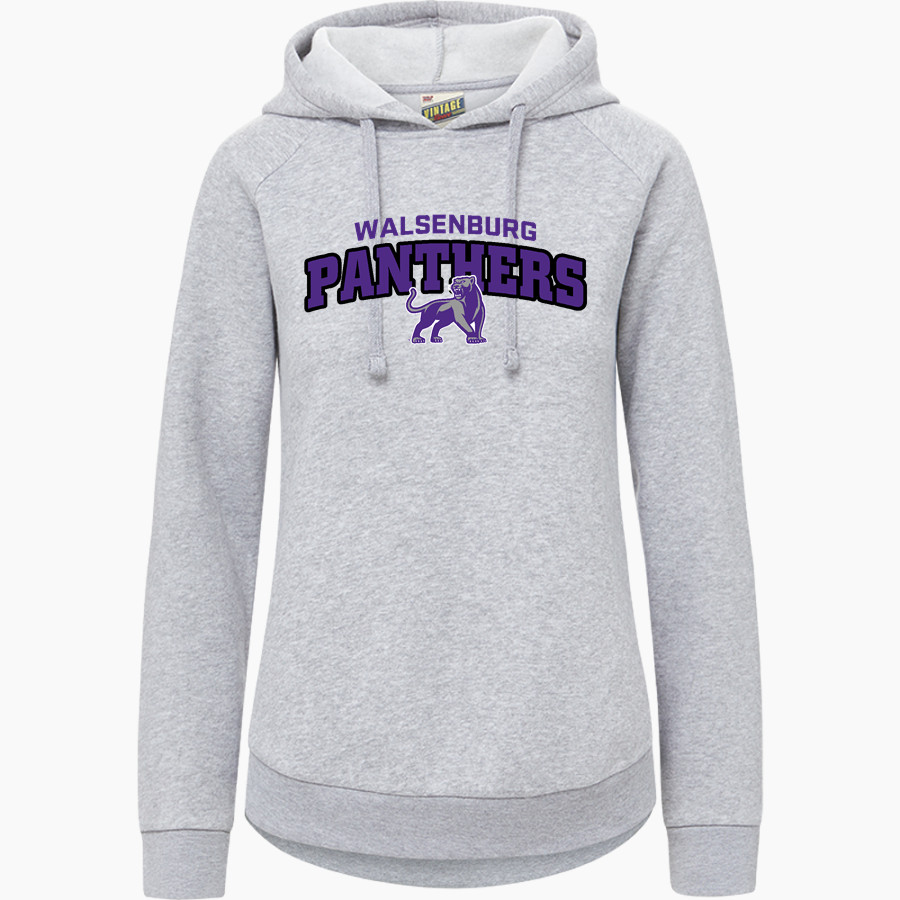 Walsenburg JR SR High School PANTHERS MV Sport Women's Vintage Fleece Hoodie