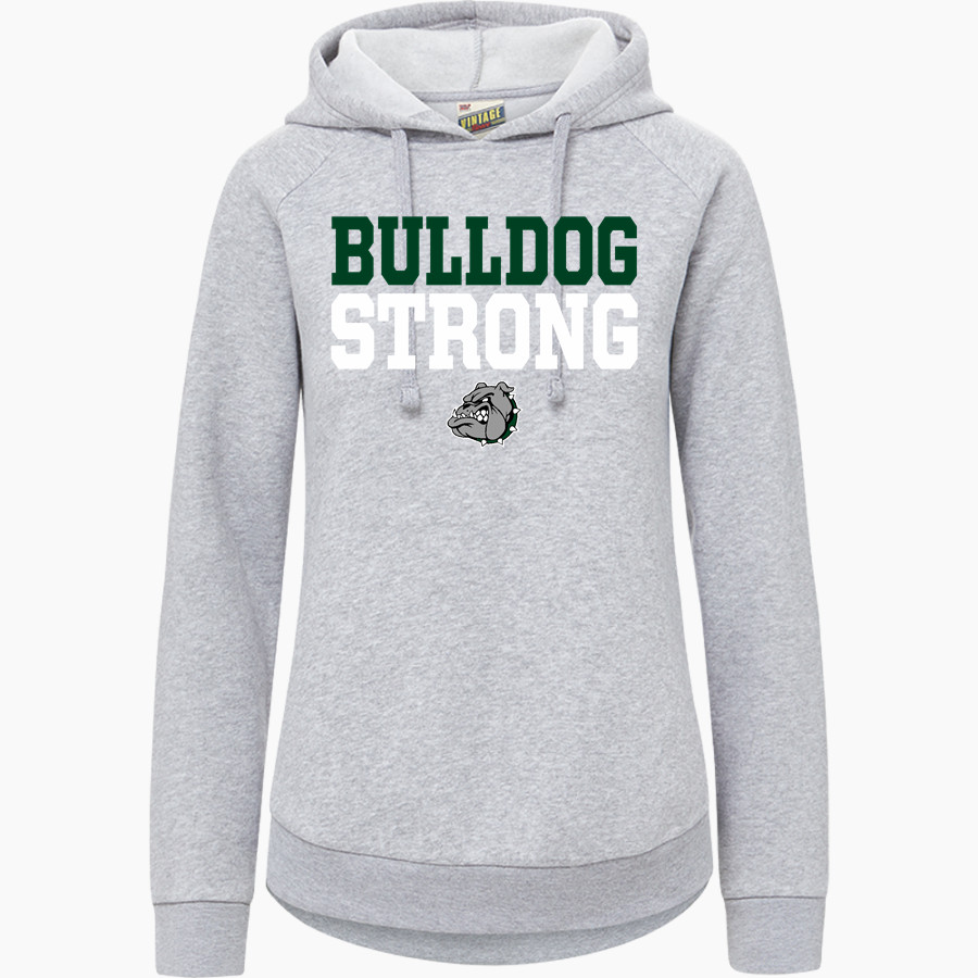 MELBOURNE HIGH SCHOOL BULLDOGS <span class="pdp-name-mascot">MELBOURNE BULLDOGS</span> MV Sport Women's Vintage Fleece Hoodie