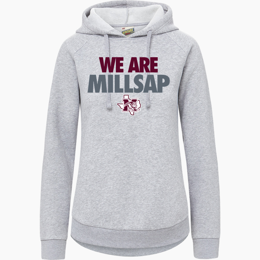 MILLSAP HIGH SCHOOL BULLDOGS <span class="pdp-name-mascot">MILLSAP BULLDOGS</span> MV Sport Women's Vintage Fleece Hoodie