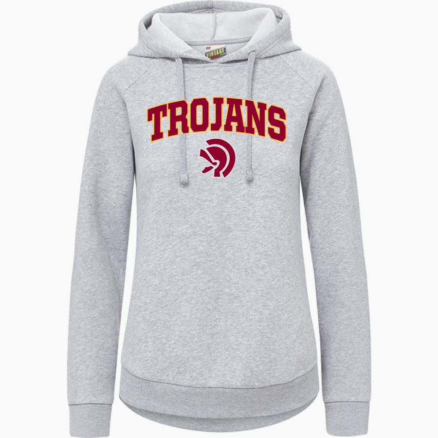 LASSITER HIGH SCHOOL TROJANS MV Sport Women's Vintage Fleece Hoodie