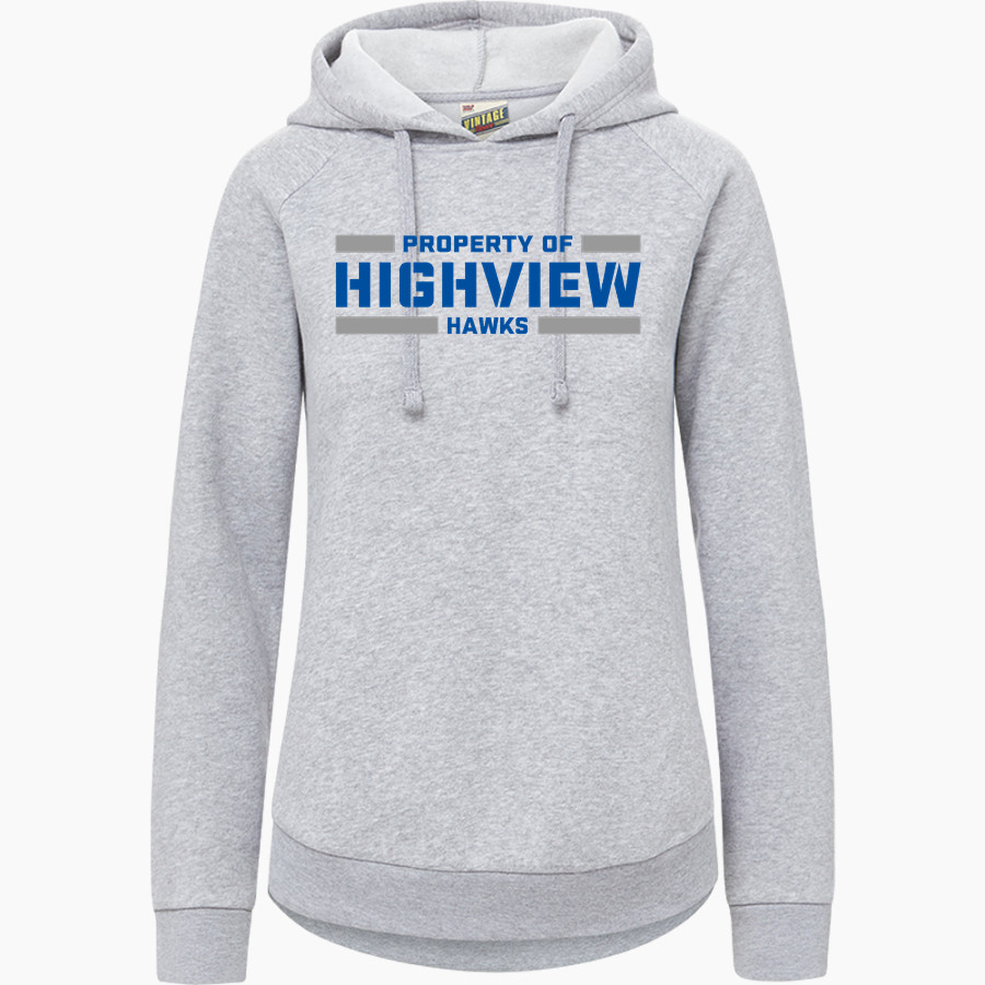 Highview Hawks <span class="pdp-name-mascot">Highview Elementary School Hawks</span> MV Sport Women's Vintage Fleece Hoodie