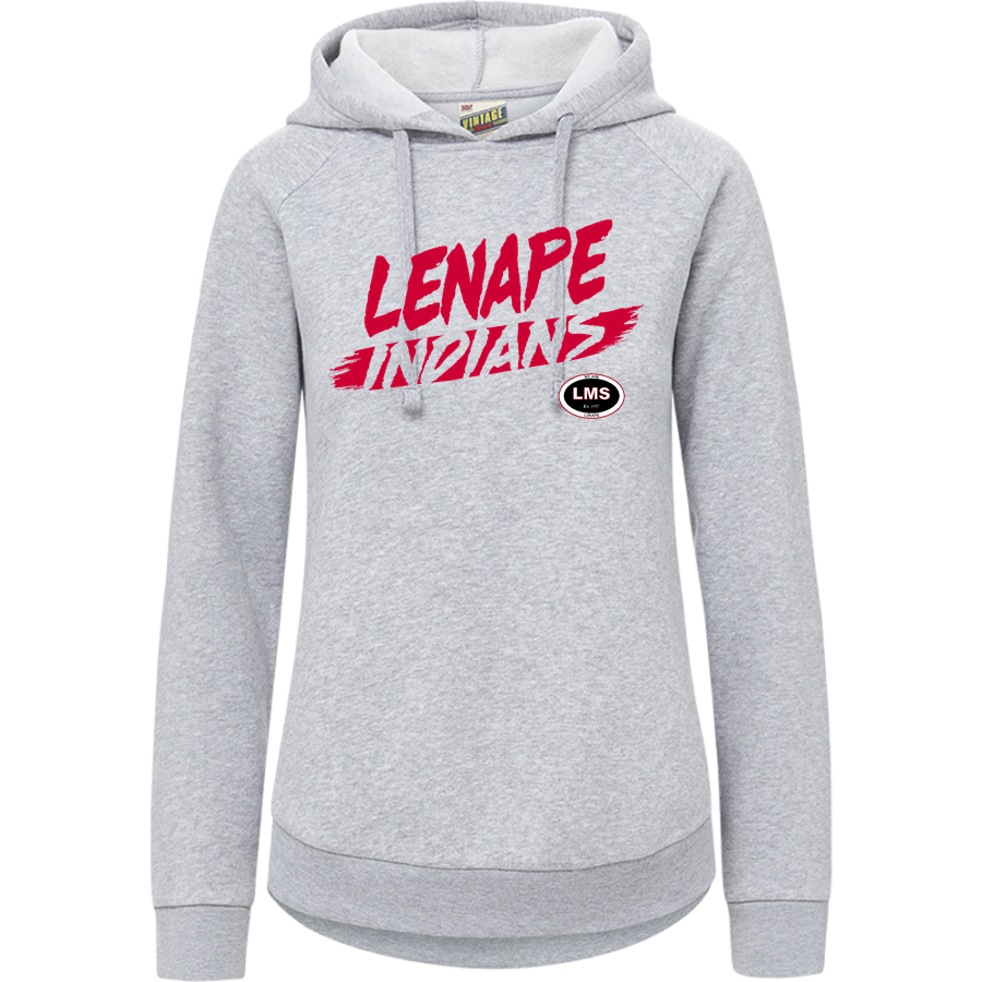 Lenape Indians <span class="pdp-name-mascot">Lenape Indians</span> MV Sport Women's Vintage Fleece Hoodie