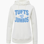 Tufts Jumbos <span class="pdp-name-mascot">Tufts University Jumbos</span> MV Sport Women's Vintage Fleece Hoodie Front Thumbnail