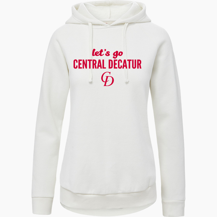 Central Decatur Cardinals MV Sport Women's Vintage Fleece Hoodie