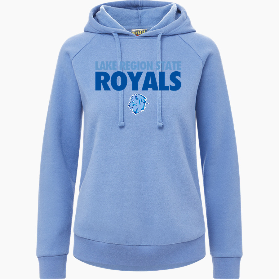 Lake Region State Royals MV Sport Women's Vintage Fleece Hoodie