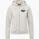 Clarion Golden Eagles <span class="pdp-name-mascot">Clarion - Penn West University Golden Eagles</span> MV Sport Women's Vintage Fleece Full-Zip Hoodie Front Thumbnail