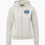 DAVIS SENIOR HIGH SCHOOL BLUE DEVILS <span class="pdp-name-mascot">DAVIS BLUE DEVILS</span> MV Sport Women's Vintage Fleece Full-Zip Hoodie Front Thumbnail
