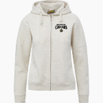 Manassas Park Cougars MV Sport Women's Vintage Fleece Full-Zip Hoodie Front Thumbnail