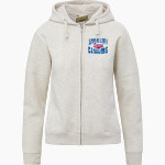Junipero Serra Cavaliers MV Sport Women's Vintage Fleece Full-Zip Hoodie Front Thumbnail
