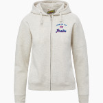 SAN LEANDRO HIGH SCHOOL PIRATES MV Sport Women's Vintage Fleece Full-Zip Hoodie Front Thumbnail