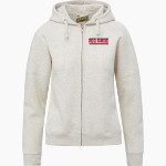 Jamesville DeWitt Red Rams <span class="pdp-name-mascot">Jamesville DeWitt Red Rams or JD Red Rams</span> MV Sport Women's Vintage Fleece Full-Zip Hoodie Front Thumbnail