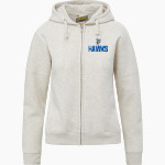 Highview Hawks <span class="pdp-name-mascot">Highview Elementary School Hawks</span> MV Sport Women's Vintage Fleece Full-Zip Hoodie Front Thumbnail