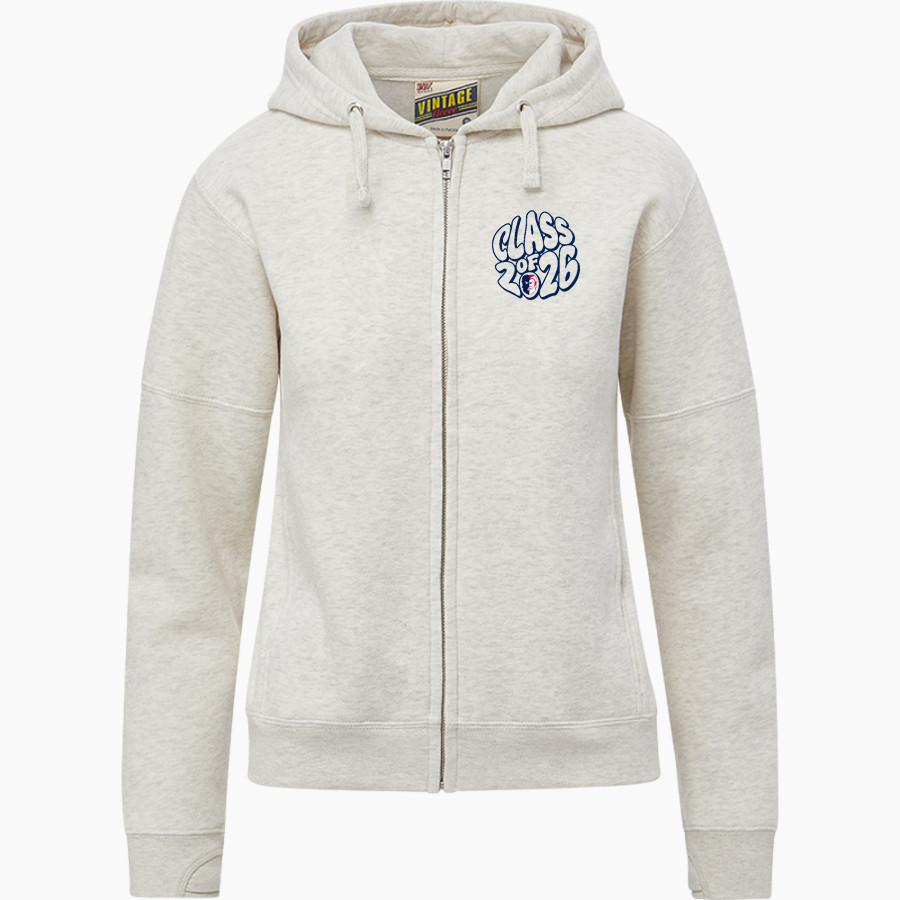 Tesoro Titans <span class="pdp-name-mascot">Tesoro Titans</span> MV Sport Women's Vintage Fleece Full-Zip Hoodie