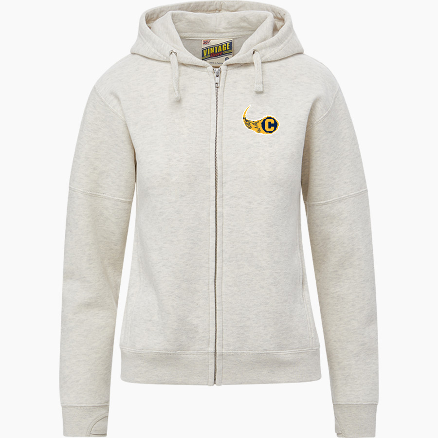 Catonsville Comets <span class="pdp-name-mascot">Catonsville Comets</span> MV Sport Women's Vintage Fleece Full-Zip Hoodie