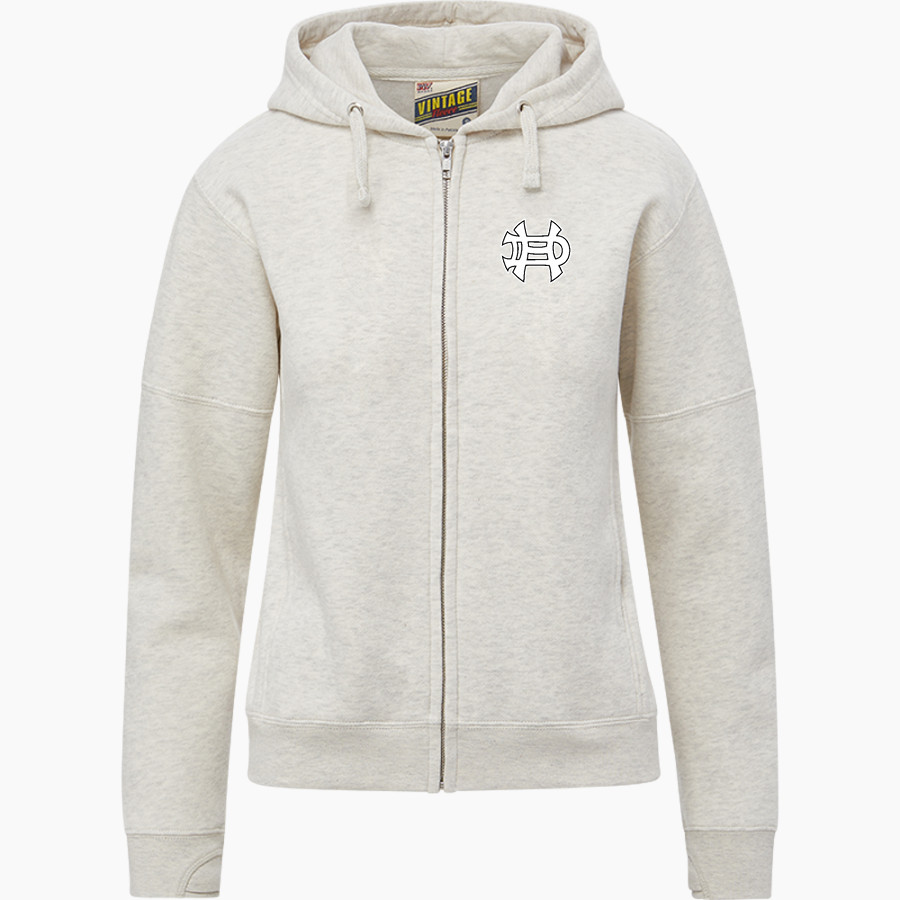 AURORA HIGH SCHOOL HOUN DAWGS <span class="pdp-name-mascot">AURORA HOUN DAWGS</span> MV Sport Women's Vintage Fleece Full-Zip Hoodie
