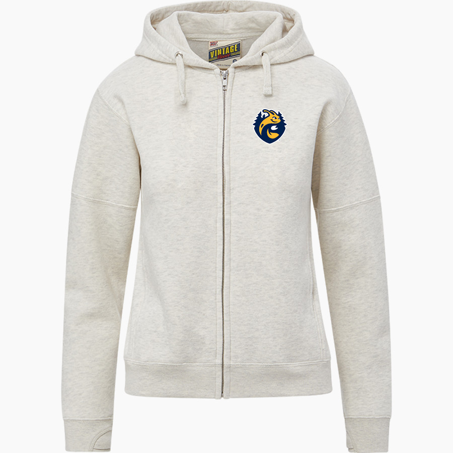 UC Santa Cruz Banana Slugs <span class="pdp-name-mascot">UC Santa Cruz Banana Slugs</span> MV Sport Women's Vintage Fleece Full-Zip Hoodie