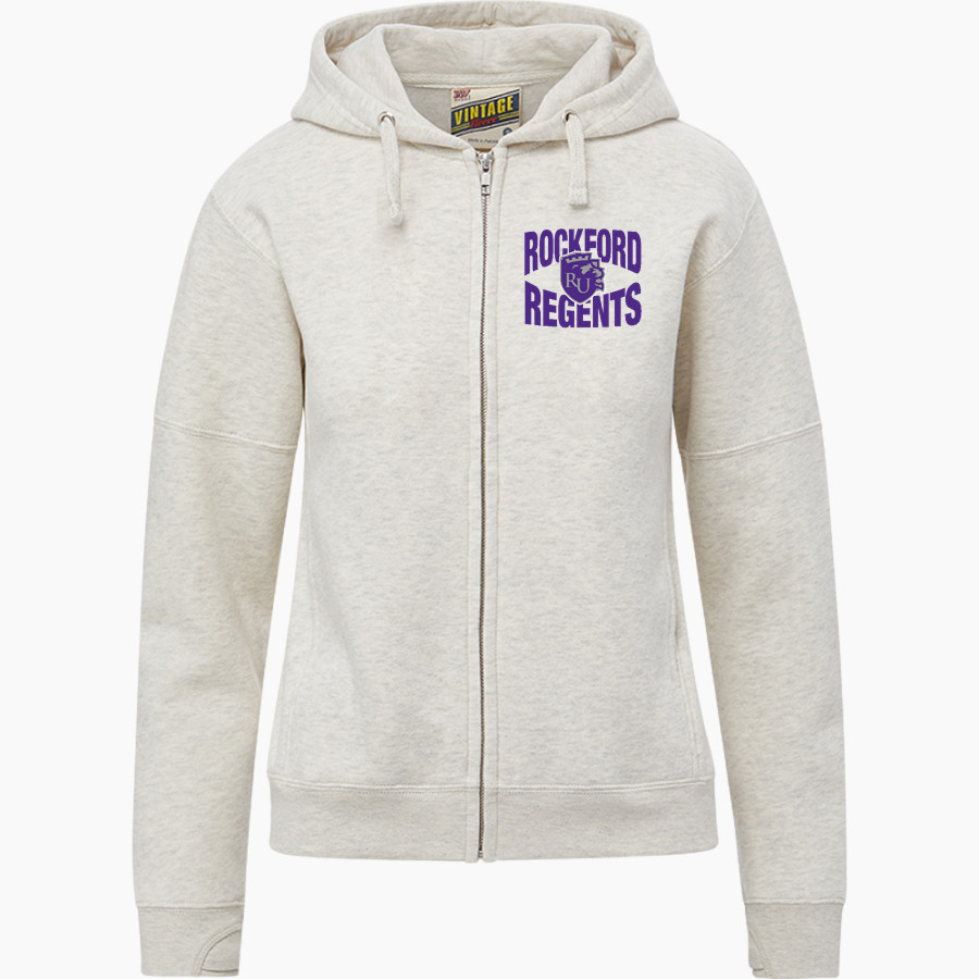 Rockford Regents <span class="pdp-name-mascot">Rockford Regents</span> MV Sport Women's Vintage Fleece Full-Zip Hoodie