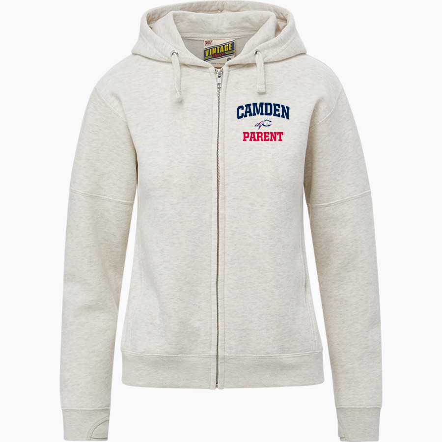 Camden War Eagles <span class="pdp-name-mascot">Camden Eagles</span> MV Sport Women's Vintage Fleece Full-Zip Hoodie
