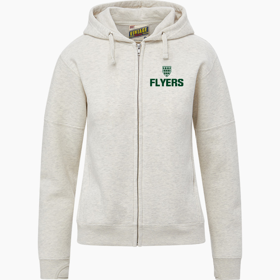 WAYNFLETE SCHOOL FLYERS <span class="pdp-name-mascot">WAYNFLETE FLYERS</span> MV Sport Women's Vintage Fleece Full-Zip Hoodie