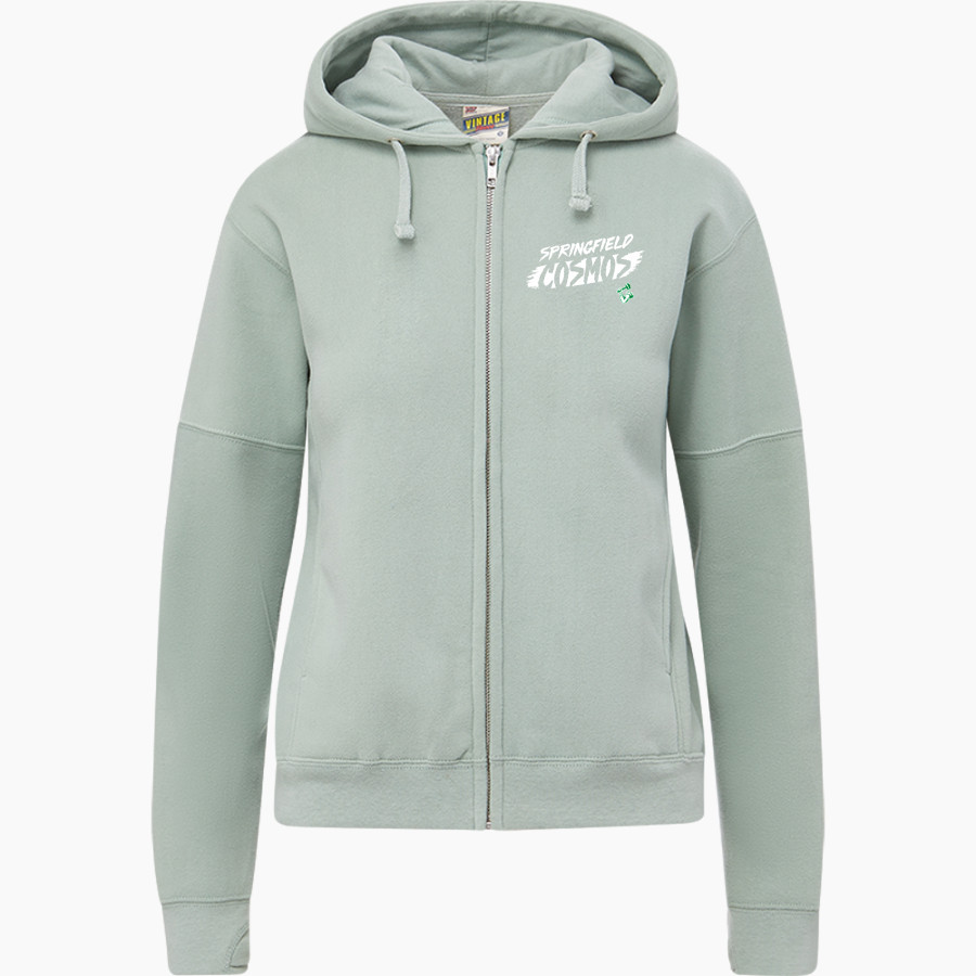 SPRINGFIELD HIGH SCHOOL COSMOS <span class="pdp-name-mascot">SPRINGFIELD COSMOS</span> MV Sport Women's Vintage Fleece Full-Zip Hoodie