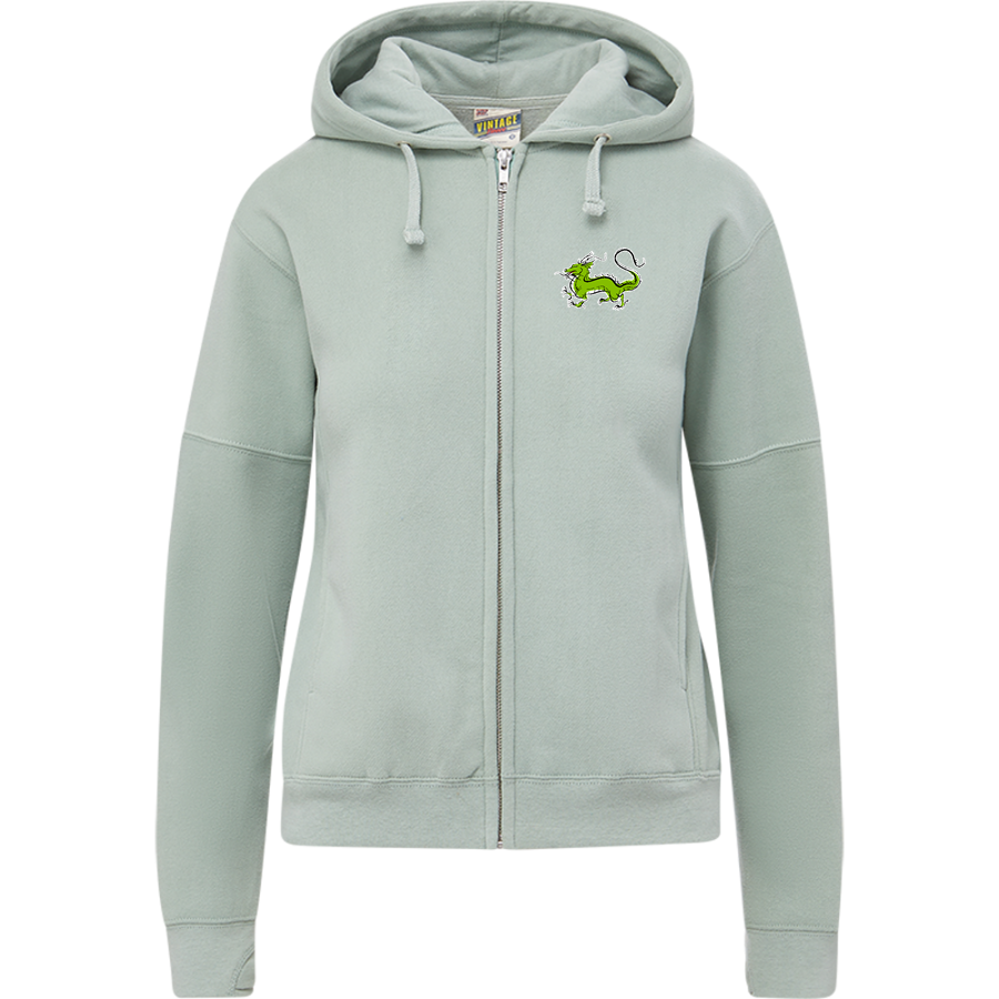 Southern Delaware School Of The Arts dragons <span class="pdp-name-mascot">SDSA Dragons</span> MV Sport Women's Vintage Fleece Full-Zip Hoodie