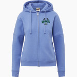 Hudson Valley Vikings <span class="pdp-name-mascot">HUDSON VALLEY VIKINGS</span> MV Sport Women's Vintage Fleece Full-Zip Hoodie Front Thumbnail