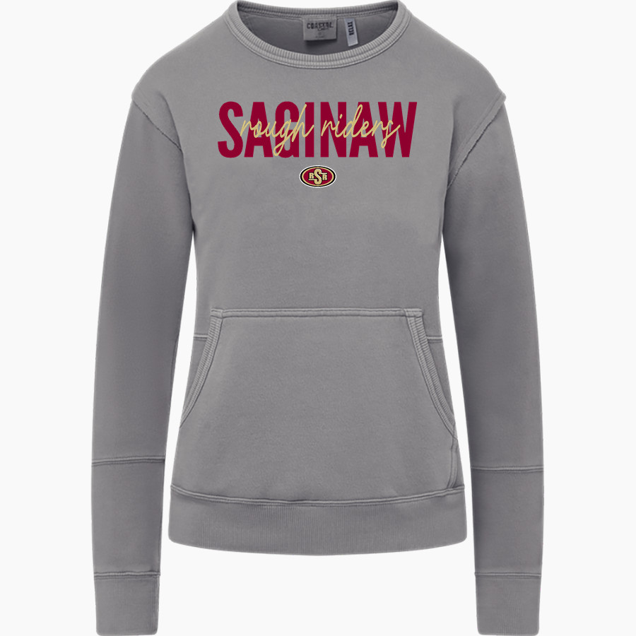 SAGINAW HIGH SCHOOL ROUGH RIDERS MV Sport Women's Coastal Color Crew