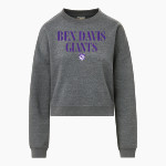 Ben Davis Giants MV Sport Women's Vintage Fleece Crew Front Thumbnail