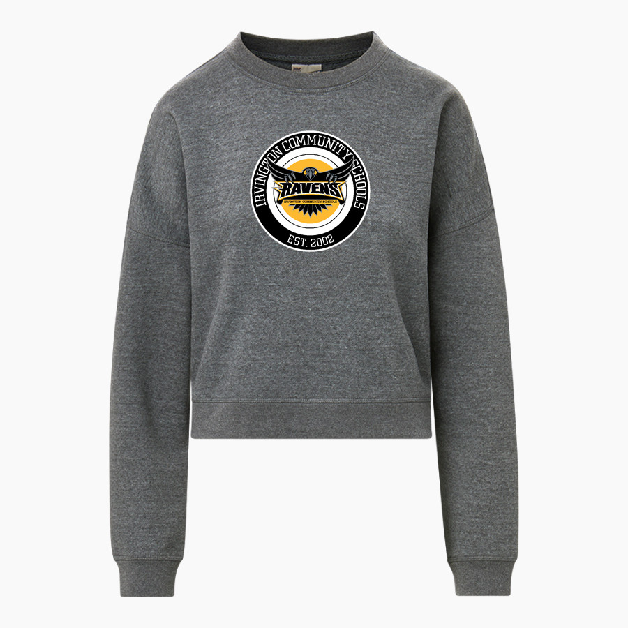 Irvington Community Schools Online Store <span class="pdp-name-mascot">Irvington Community Schools Ravens</span> MV Sport Women's Vintage Fleece Crew