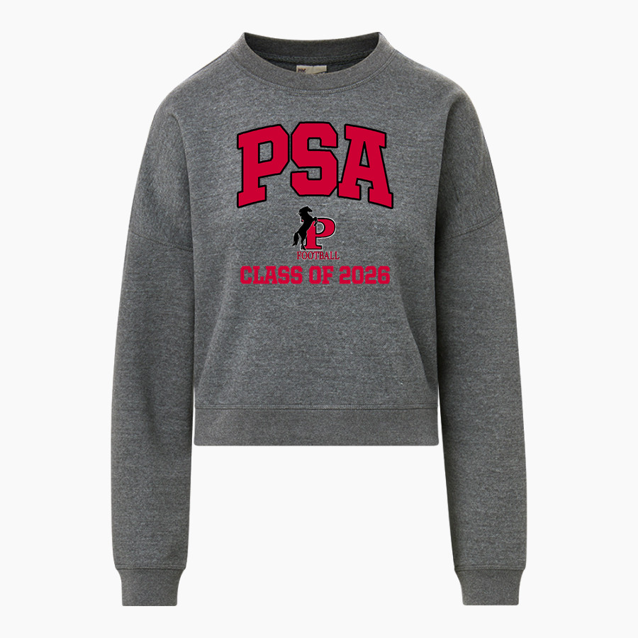 PSA Mustangs official sideline store <span class="pdp-name-mascot">PUTNAM SCIENCE ACADEMY Mustangs</span> MV Sport Women's Vintage Fleece Crew