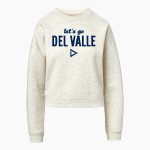 DEL VALLE HIGH SCHOOL CONQUISTADORES <span class="pdp-name-mascot">DEL VALLE CONQUISTADORES</span> MV Sport Women's Vintage Fleece Crew Front Thumbnail