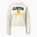 CLINTON HIGH SCHOOL YELLOWJACKETS <span class="pdp-name-mascot">CLINTON YELLOWJACKETS</span> MV Sport Women's Vintage Fleece Crew Front Thumbnail