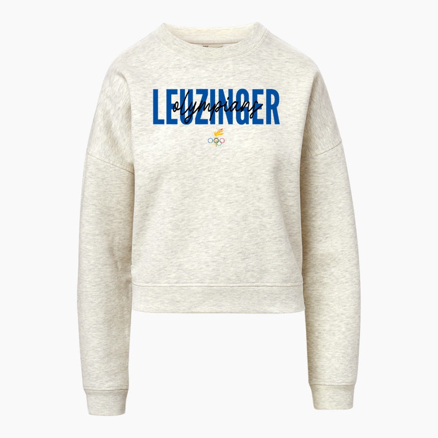 LEUZINGER HIGH SCHOOL OLYMPIANS MV Sport Women's Vintage Fleece Crew