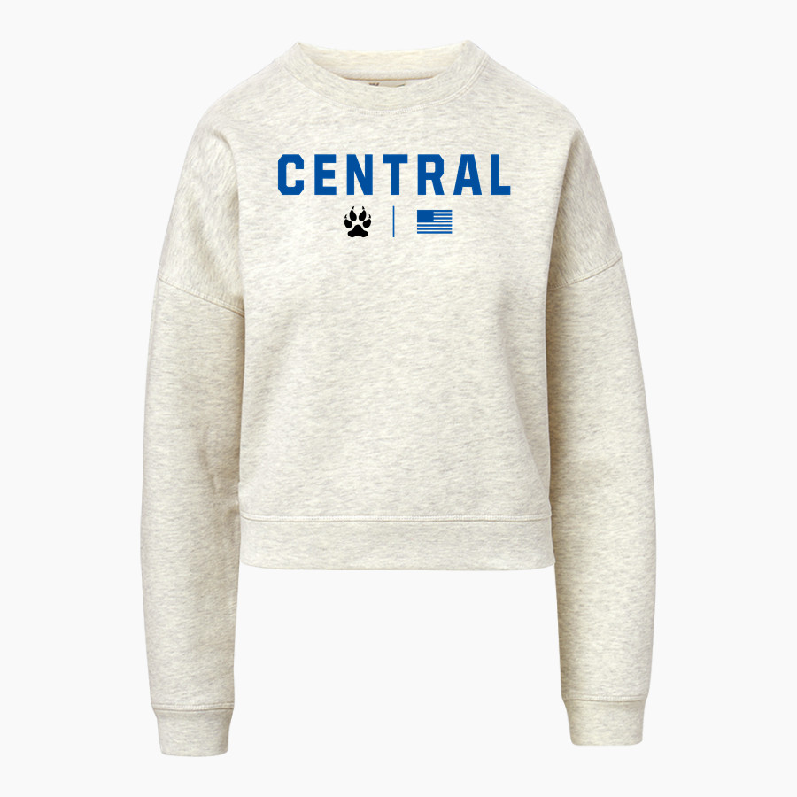 Central Panthers <span class="pdp-name-mascot">Central Panthers</span> MV Sport Women's Vintage Fleece Crew