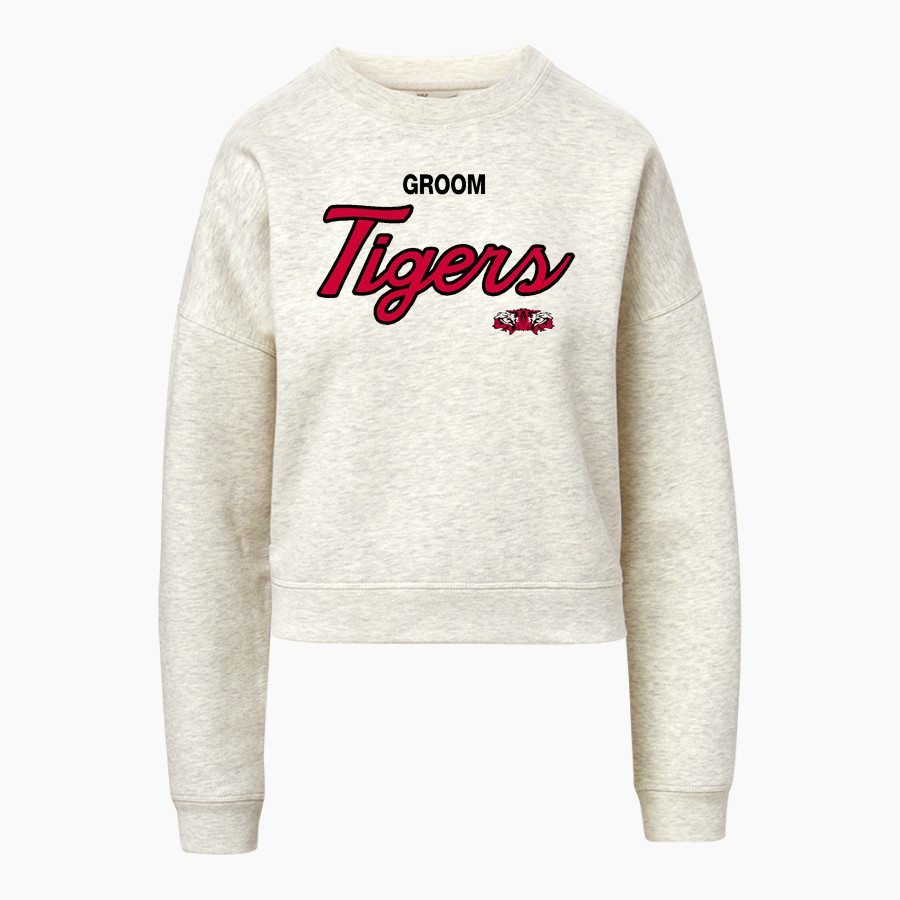 GROOM HIGH SCHOOL TIGERS MV Sport Women's Vintage Fleece Crew
