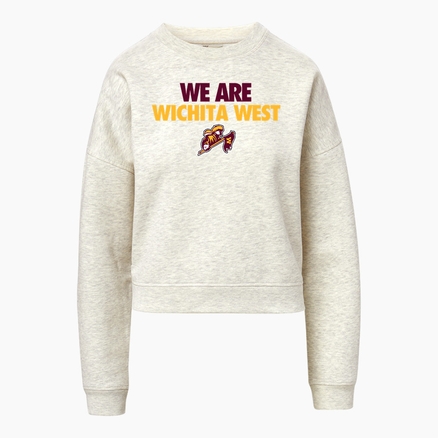 WICHITA WEST HIGH SCHOOL PIONEERS <span class="pdp-name-mascot">WICHITA WEST PIONEERS</span> MV Sport Women's Vintage Fleece Crew