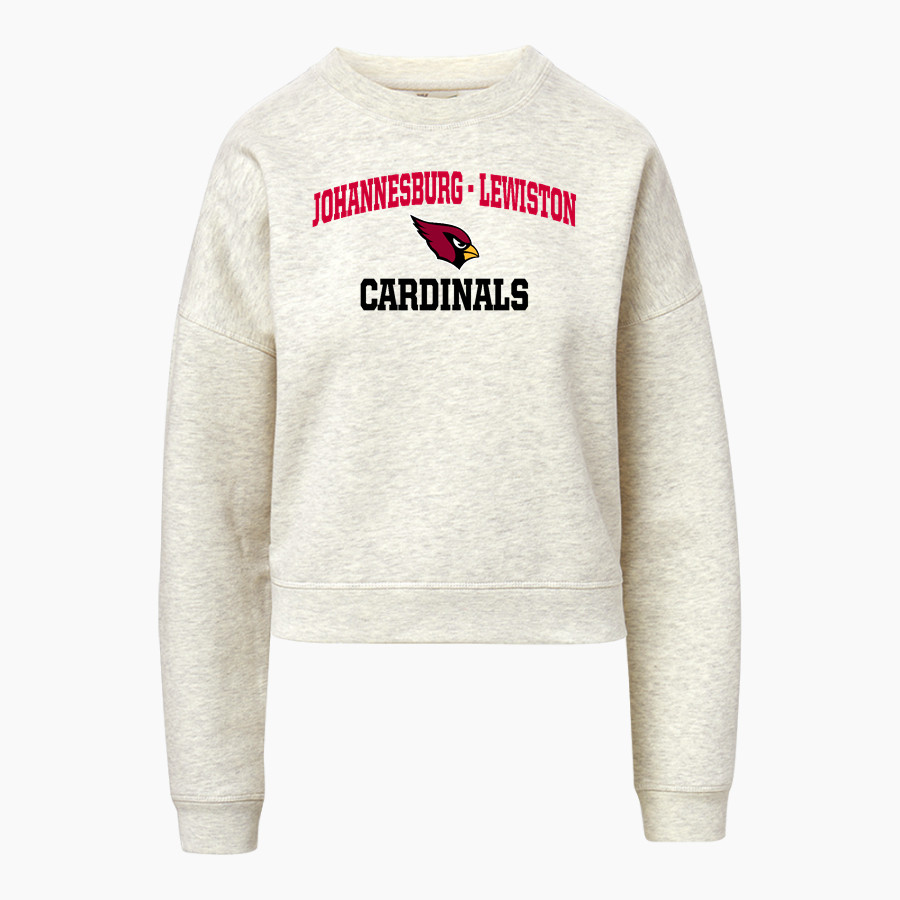JOHANNESBURG-LEWISTON HIGH SCH CARDINALS <span class="pdp-name-mascot">JOHANNESBURG - LEWISTON CARDINALS</span> MV Sport Women's Vintage Fleece Crew