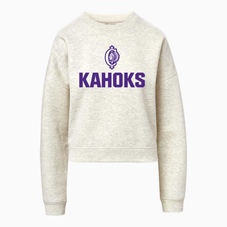 Collinsville Kahoks <span class="pdp-name-mascot">Collinsville Kahoks</span> MV Sport Women's Vintage Fleece Crew